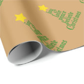 Joy, Love, Peace, Believe, Kerstmis Cadeaupapier (Rol Hoek)