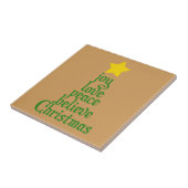Joy, Love, Peace, Believe, Kerstmis Tegeltje (Zijkant)