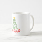Joy Love Peace Believe Mok - Inspirerend Mok (Voorkant rechts)