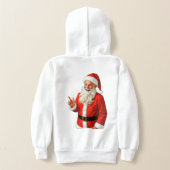 Joy Love Peace Christmas Festive Typography Hoodie (Laag Achter)