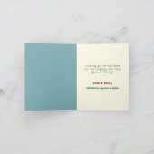 Joy Love Peace Giving & Kindness Tree Small Folded Feestdagen Kaart (Binnen)