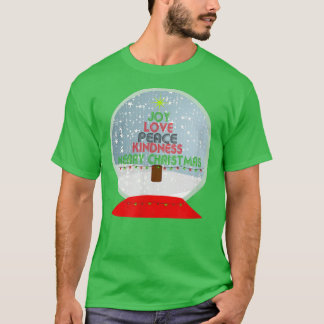 Joy, Love Peace Kindness tree, kerstboom, Sno T-shirt