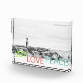 Joy Love Peace Minimalist Holiday Photo Block Fotoblokken (Rechts)