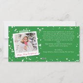 Joy Love Peace Mondrian Minimalist Modern Foto Feestdagenkaart (Achterkant)