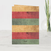 Joy Love Peace Rustic Fotokerstboomfeestdag Feestdagen Kaart (Achterkant)