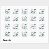 Joy Love Peace Sticker (Vel)