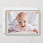 Joy Love Peace Tree Single Photo Holiday Kaart (Achterkant)