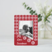 Joy Love & Sweetness Christmas Kaart (Staand voorkant)