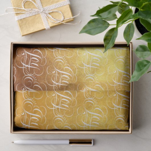 Joy - Luxurious Christmas Gold Faux Foil Tissuepapier (Geschenk)