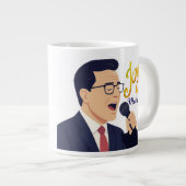 Joy Matters Stephen Colbert Zingt Meme Met Benny Grote Koffiekop (Voorkant rechts)