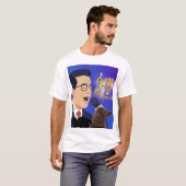 Joy Matters Stephen Colbert Zingt Meme T-shirt (Voorkant volledig)