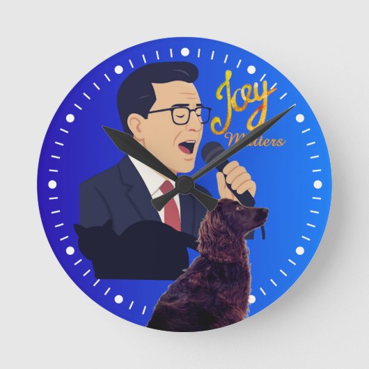 Joy Matters Stephen Colbert Zingt Met Benny Meme Ronde Klok (Voorkant)