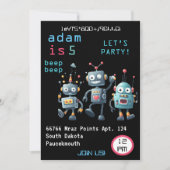 Joy Meisje Cool Team Grappige Gekke Robot 2e Verja Kaart (Voorkant)