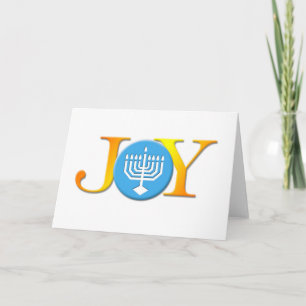 Joy Menorah Card Feestdagen Kaart