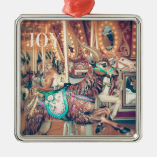 Joy Merry Goat Metalen Ornament