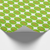 JOY met Kerstmis, rode en groene strepen Cadeaupapier (Hoek)