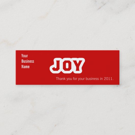 Joy Mini Visitekaartje (Voorkant)