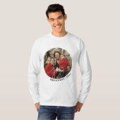 Joy Minimalist Familie Kerstcadeau 2024 T-shirt (Voorkant volledig)
