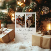 Joy Minimalist Familie Kerstkaart 2024