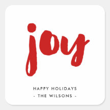 Joy minimalistische rood-witte vakantie