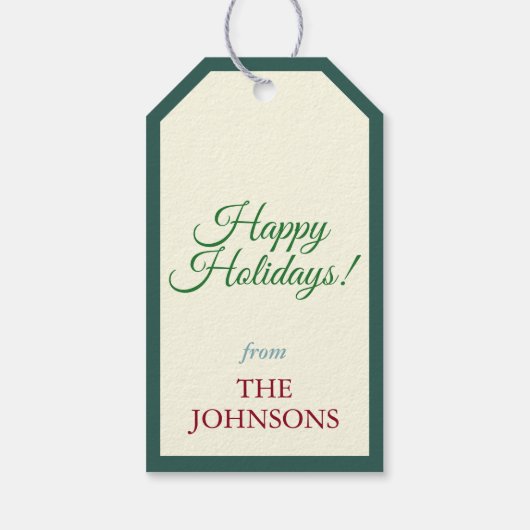 Joy Modern gepersonaliseerd Cadeaulabel (Achterkant)