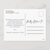 Joy Modern Photo Collage Feestdagenkaart (Achterkant)