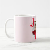 JOY | Modern Red & Mug Christmas Photo Gift Koffiemok (Links)