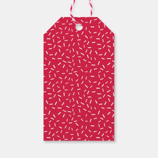 Joy Modern Typography Personalized Holiday Cadeaulabel (Achterkant)