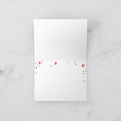 JOY moderne zakelijke vakantie groet rode sparkles Feestdagen Kaart (Binnen)