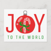 JOY Mooie Kerststolp Boog Kerst Ornament Xmas  Feestdagenkaart (Voorkant)