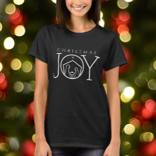 JOY Natitivity Christelijk kerst met religieuze ov T-shirt