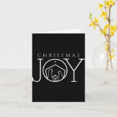 Joy Nativity Christian Religious Christmas  Kaart (Gele Bloem)