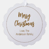 JOY Nativity Christmas  Ornament Kaart (Achterkant)