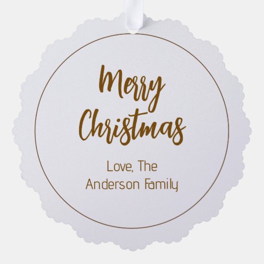 JOY Nativity Christmas  Ornament Kaart (Achterkant)