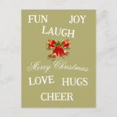 Joy of Christmas Briefkaart (Voorkant)