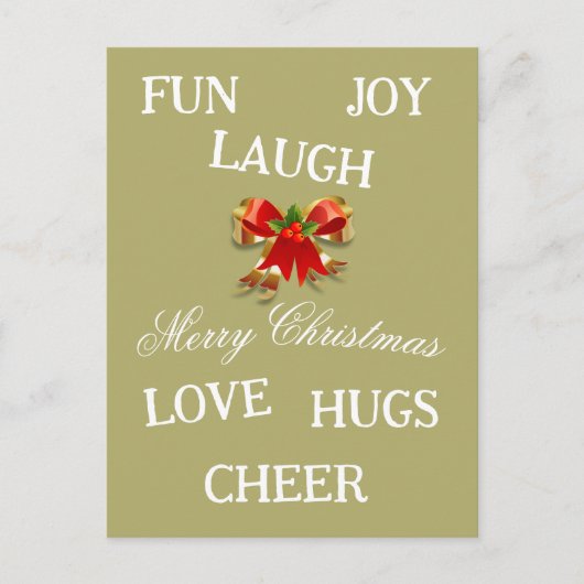 Joy of Christmas Briefkaart (Voorkant)