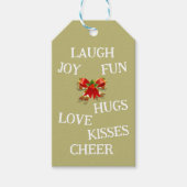 Joy of Christmas Gift Label Cadeaulabel (Voorkant)