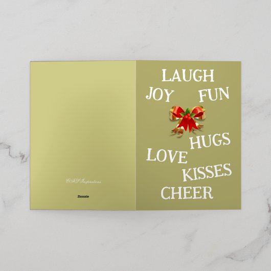 Joy of Christmas Kaart (Buiten Laag)