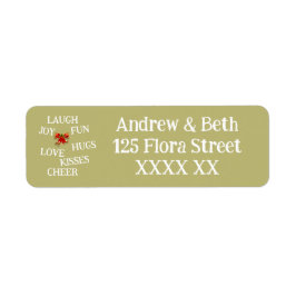 Joy of Christmas Retouradreslabel Etiket