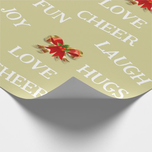 Joy of Christmas Wrapping Paper Cadeaupapier (Hoek)