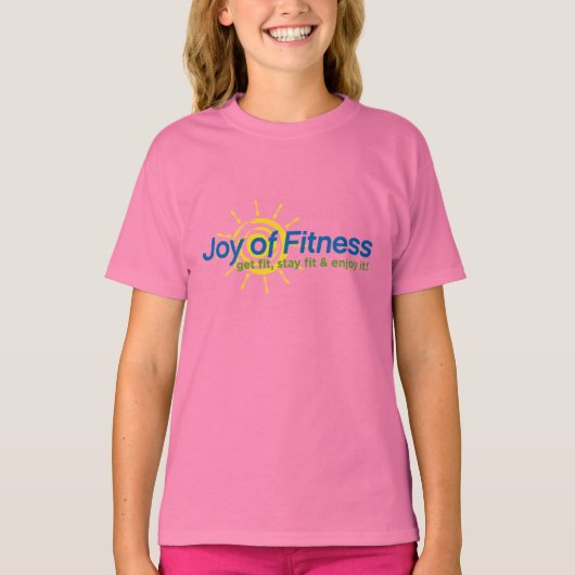 Joy of Fitness - Girls Ringer T-shirt (Voorkant)