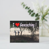 Joy of Geocaching briefkaart: Hikers Briefkaart (Staand voorkant)