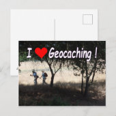 Joy of Geocaching briefkaart: Hikers Briefkaart (Voorkant / Achterkant)