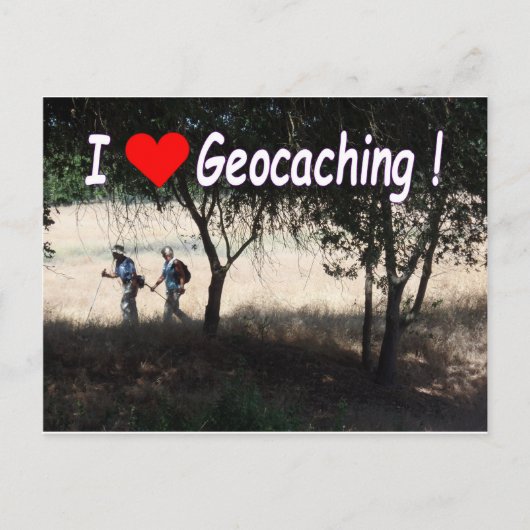 Joy of Geocaching briefkaart: Hikers Briefkaart (Voorkant)
