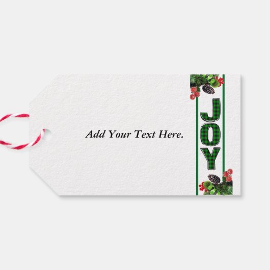 Joy of Giving Gift Label Cadeaulabel (Achterkant Horizontaal)