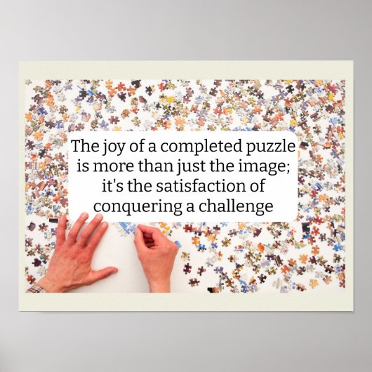 Joy of Jigsaws posters Puzzel cadeau (Voorkant)