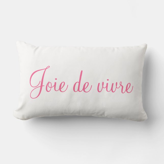 Joy of Life en Joie de vivre Decorative Bedroom A Kussen (Voorkant)