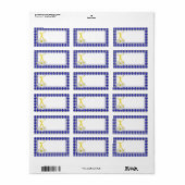 Joy of Living Daisies Adresetiketten Etiket (Full Sheet)
