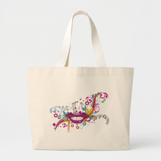 Joy of Music Grote Tote Bag (Voorkant)