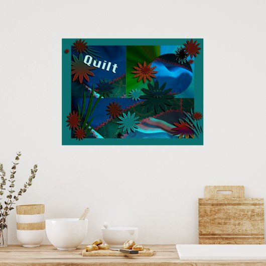 Joy of Quilting Poster (Keuken)
